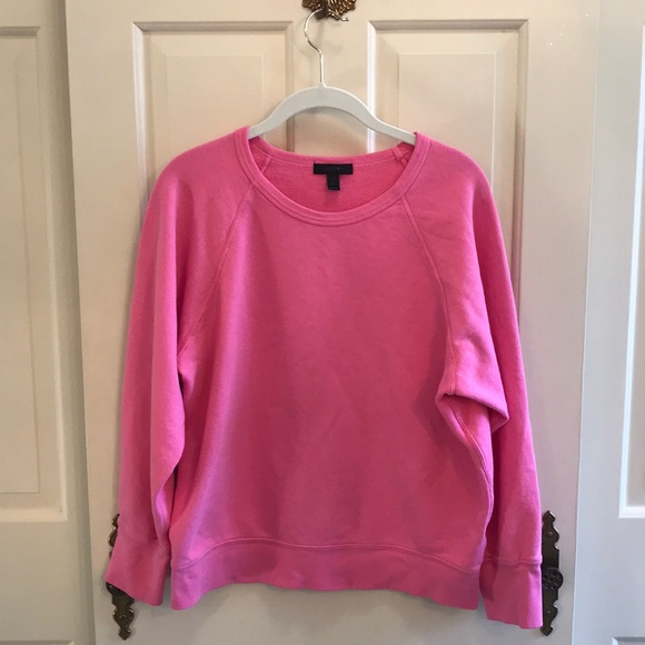 J crew pink sweatshirt Clearance
